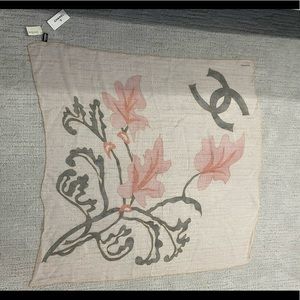 Brand new silk square Chanel scarf